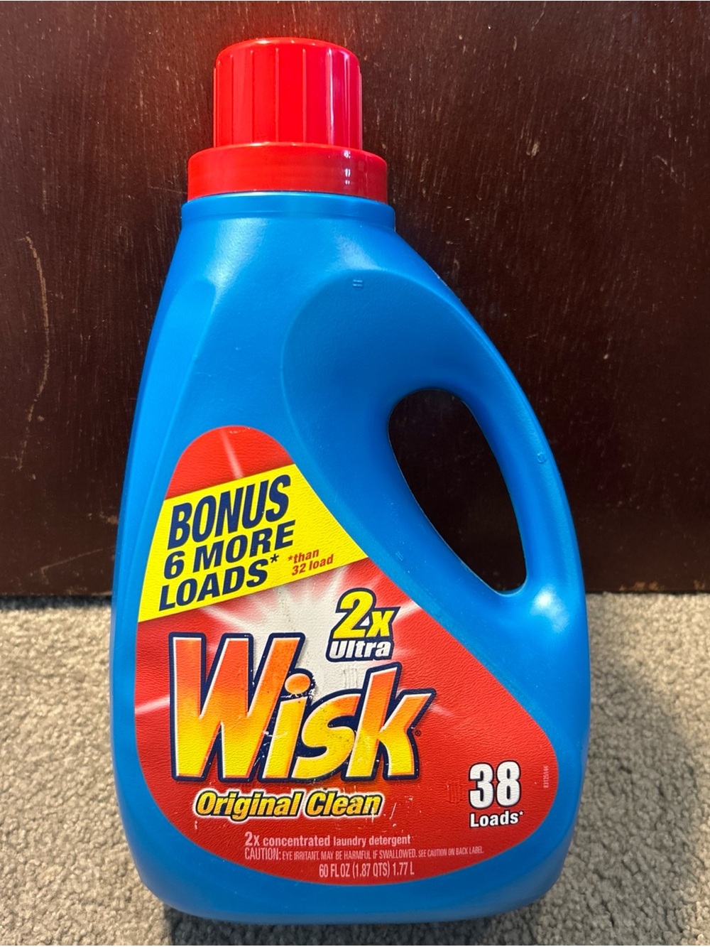Wisk Original Clean 2X Ultra Concentrated Laundry Detergent 38 Loads - 60oz